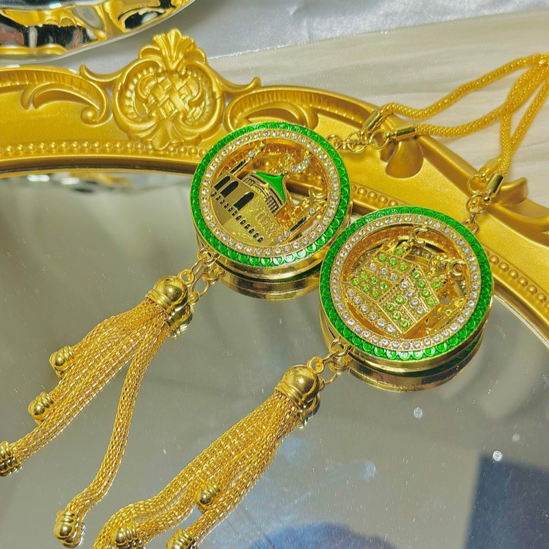 Автомобилен окачен аксесоар – сплав, инкрустирани диаманти, арабски стил ретро дизайн, персонализирана обработка, модел YMCG100