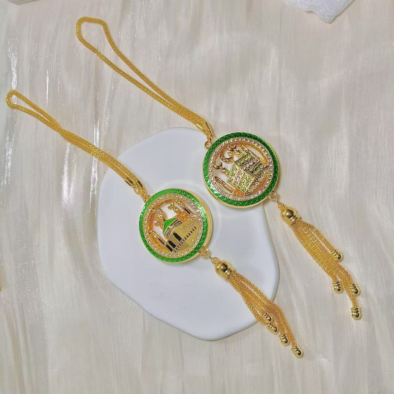 Автомобилен окачен аксесоар – сплав, инкрустирани диаманти, арабски стил ретро дизайн, персонализирана обработка, модел YMCG100