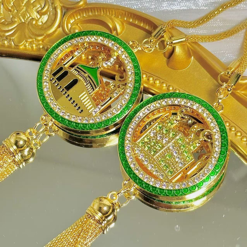 Автомобилен окачен аксесоар – сплав, инкрустирани диаманти, арабски стил ретро дизайн, персонализирана обработка, модел YMCG100