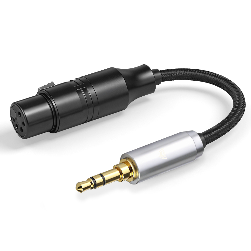 okcsc Καλώδιο προσαρμογής 3,5 mm σε XLR 4-pin, μοντέλο 3MXLRC, χαλκός πυρήνας, μόνο ένα άκρο