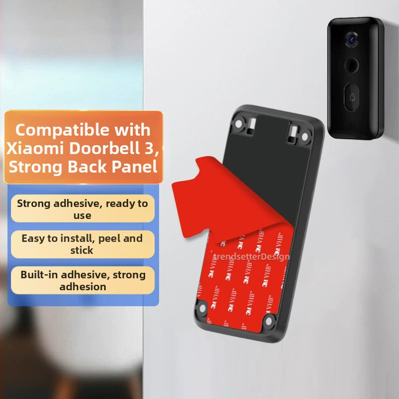 Lepidlo pre zadnú dosku zvončeka Xiaomi Mijia Smart Doorbell 3 | Model THS-xm3 | Materiál: PS+PP+silikagél | Typ: Zabezpečovacie/alarmové príslušenstvo | Účel: Lepidlo na zadnú dosku zvončeka