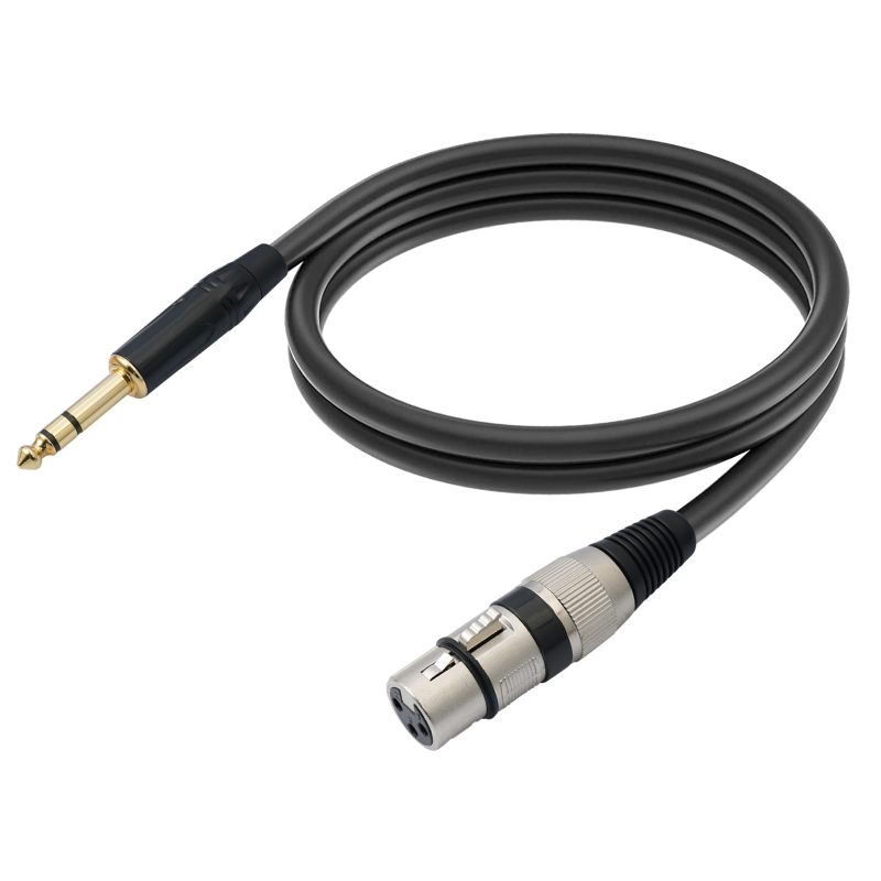 Izbalansirani audio kabel 1/4-inčni TRS na XLR samica