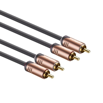 RCA kábel s Lotus hlavou, dvojcestný vyvážený zvukový kábel od značky Jsj Jinshanjiao, PVC plášť, RoHS certifikovaný pre audio a video