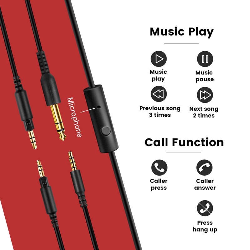 Slušalice Studio HIFI – Profesionalni DJ, žične, 50 mm driver, 20–20 kHz, 32 Ω