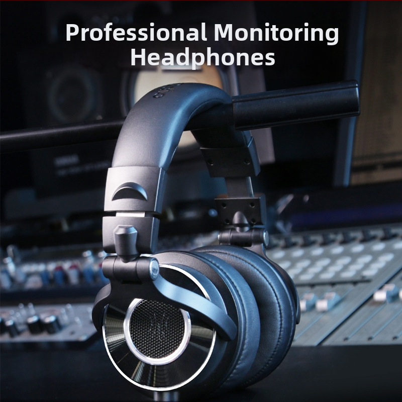 Drôtové štúdiové slúchadlá s mikrofónom, trojfrekvenčná vyváženosť, 20–20 kHz, 38 Ω, 3,5/6,5 mm rovný konektor