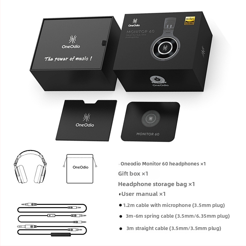 Drôtové štúdiové slúchadlá s mikrofónom, trojfrekvenčná vyváženosť, 20–20 kHz, 38 Ω, 3,5/6,5 mm rovný konektor