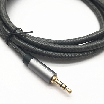 Kabel za mikrofon 3,5 mm na 6,35 mm, zlatno-pozlaćeni aluminijski kućište, pamuk mreža, Weiyida, za audio i video