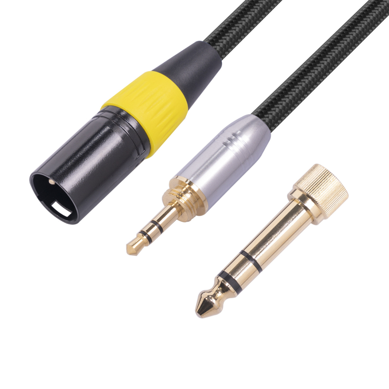Audio kabel 3,5 mm na XLR 3-pinski muški, zlatim premazom, bakreno jezgro, Rexlis SB423XK108-03