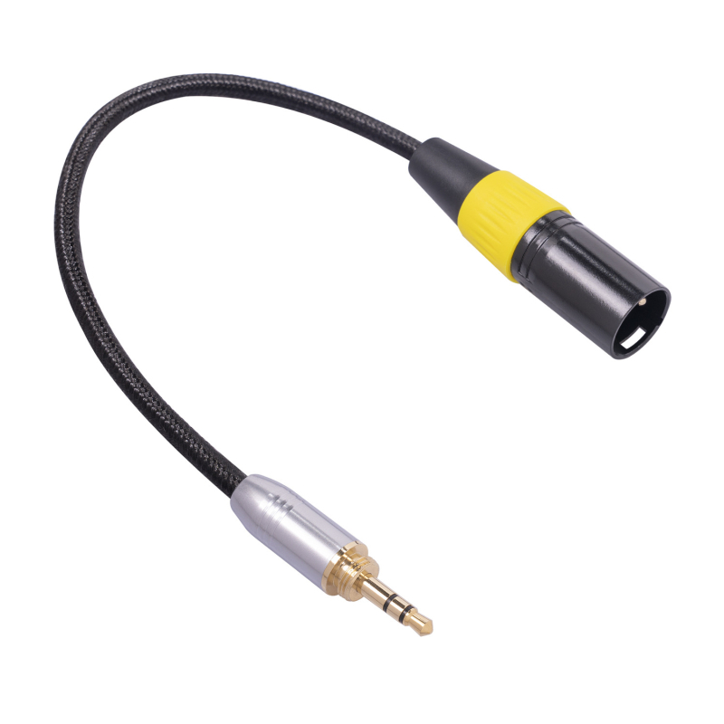 Audio kabel 3,5 mm na XLR 3-pinski muški, zlatim premazom, bakreno jezgro, Rexlis SB423XK108-03