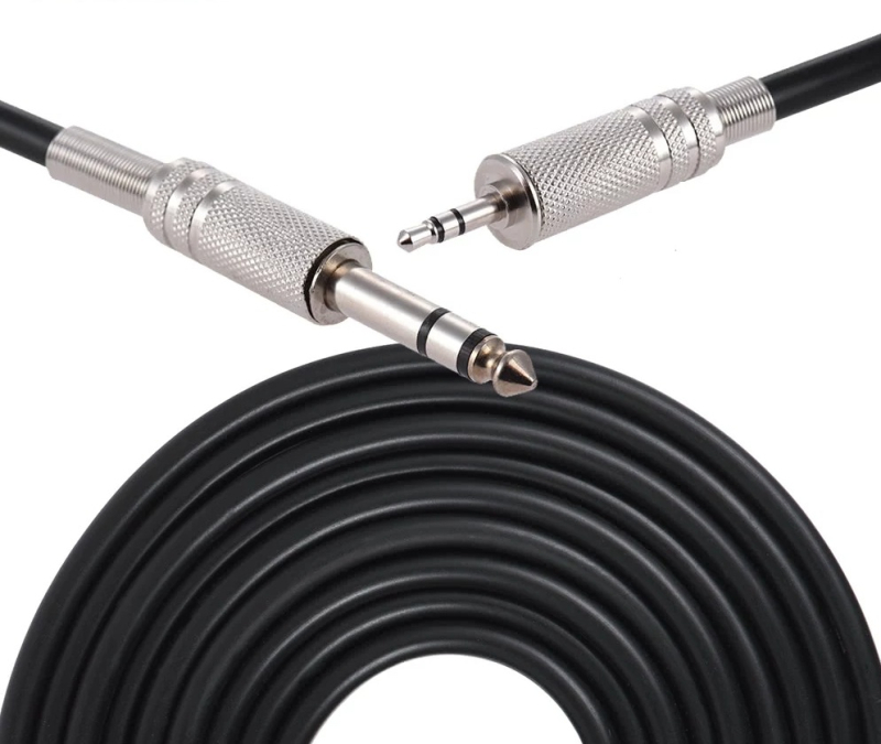 dx Audio kabel 6,5 mm na 3,5 mm, troje vodiča, bakreno jezgro, niklano, za računalnu perifernu opremu