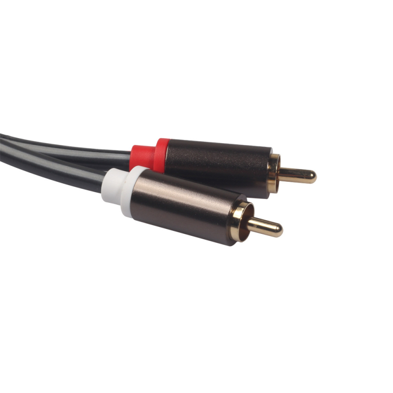 Audio kabel: 2× RCA muškim priključcima na XLR ženski, bakreni vodovi s pozlaćenim kontaktima, aluminijsko kućište i cinkovi konektori, REXLIS, model 366120-15