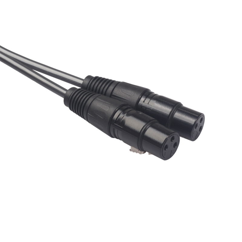 Audio kabel: 2× RCA muškim priključcima na XLR ženski, bakreni vodovi s pozlaćenim kontaktima, aluminijsko kućište i cinkovi konektori, REXLIS, model 366120-15
