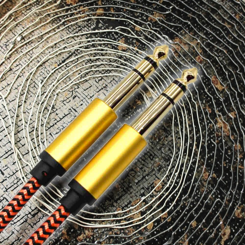 Audio kabel 6,5 mm na 6,35 mm, pozlaćen, jezgra od tinirane bakrene žice, bakreni vodljivi vodič, Green lan LL-YPX-0099