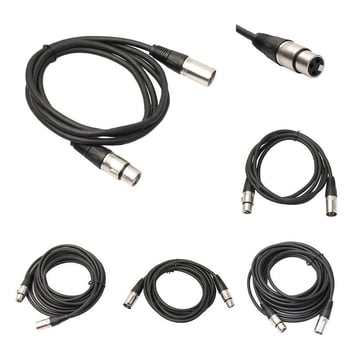 XLR balansirani kabel za mikrofon, muški–ženski, 6,5 mm trožilni, za mikserski uređaj, duljine 1,5/3/5/10 m