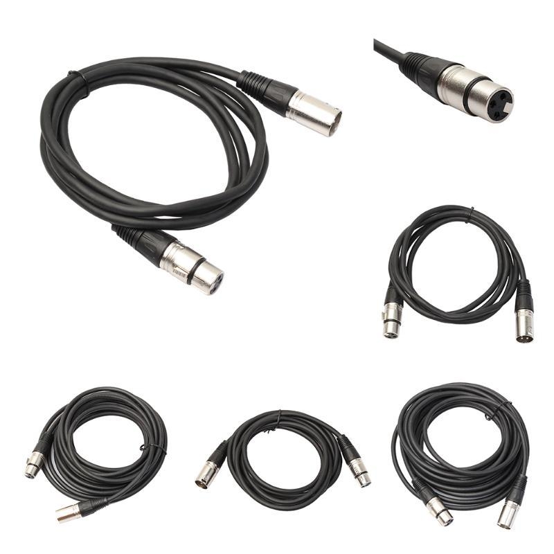 XLR balansirani kabel za mikrofon, muški–ženski, 6,5 mm trožilni, za mikserski uređaj, duljine 1,5/3/5/10 m