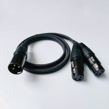 XLR audio kabel 1 na 2, balansiran, ženski na dva muška priključka