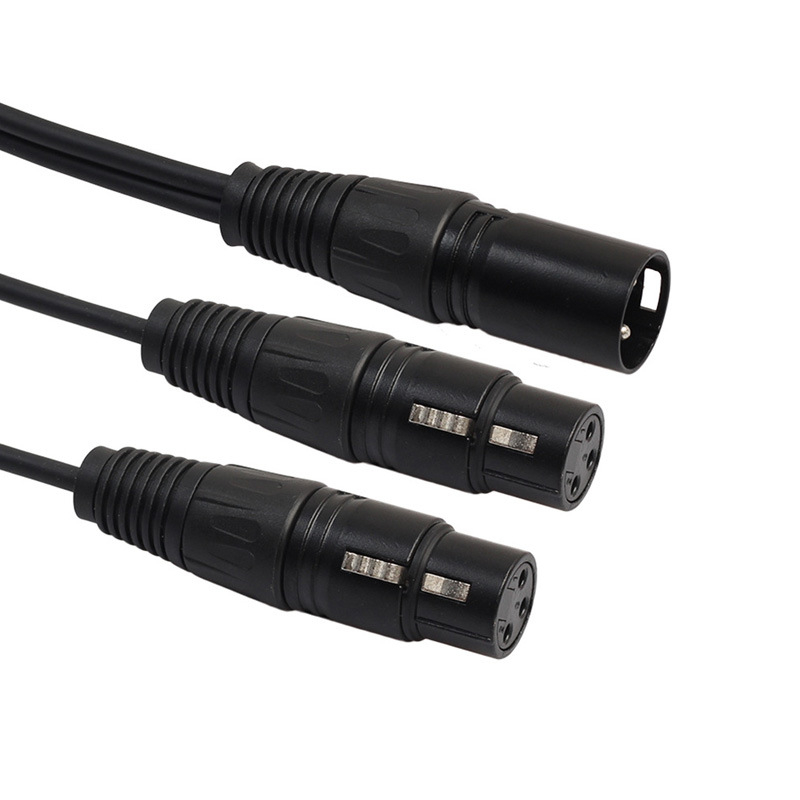 XLR audio kabel 1 na 2, balansiran, ženski na dva muška priključka