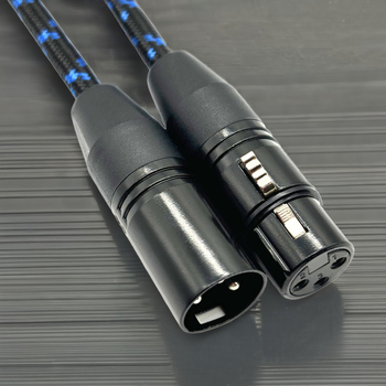 Аудио XLR кабел LUTREE LL-XLR-0001 с позлатено покритие, медена сърцевина, безкислороден мед, ROHS