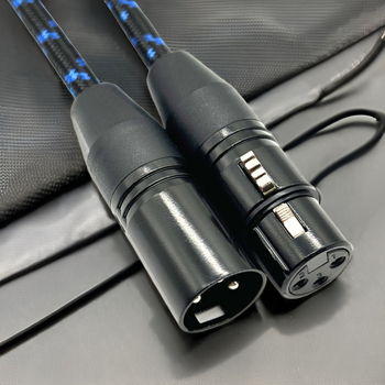 Аудио XLR кабел LUTREE LL-XLR-0001 с позлатено покритие, медена сърцевина, безкислороден мед, ROHS