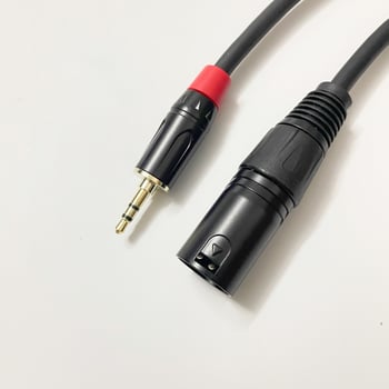 3,5 mm-es XLR mikrofonkábel, férfi és női csatlakozóval, mikrofonhoz, hangkártyához és keverőhöz