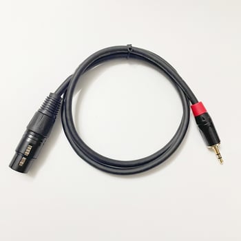 3,5 mm-es XLR mikrofonkábel, férfi és női csatlakozóval, mikrofonhoz, hangkártyához és keverőhöz