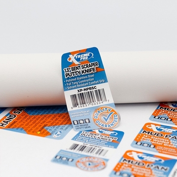 Naljepnica za barcode s promjenjivim serijskim brojem, PET samoljepljiva, pravokutna, vodootporna, otporna na kidanje i habanje, -40 do 280°C