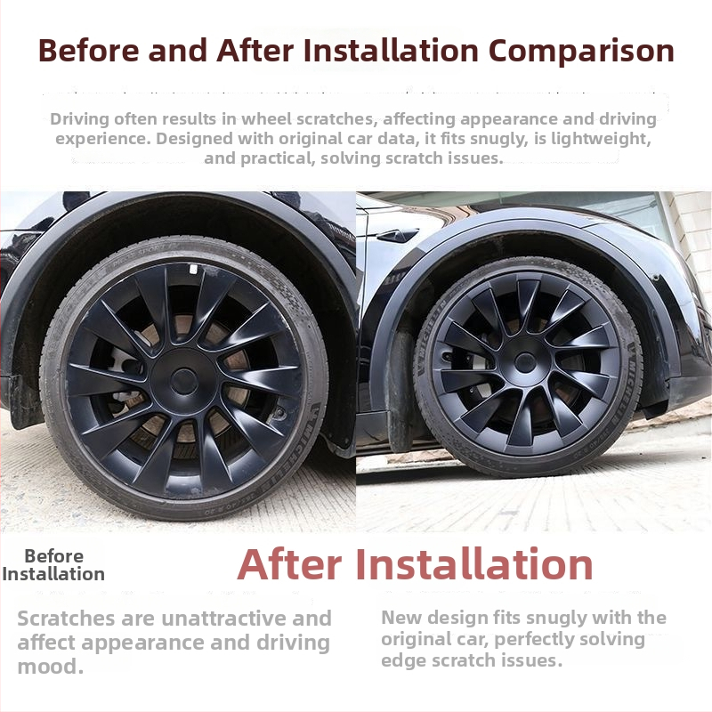 Ochranný kruh krytu stredového otvoru pre Tesla cyclone – LR plast, kompatibilný s Tesla, pôvod Čína, bez úprav