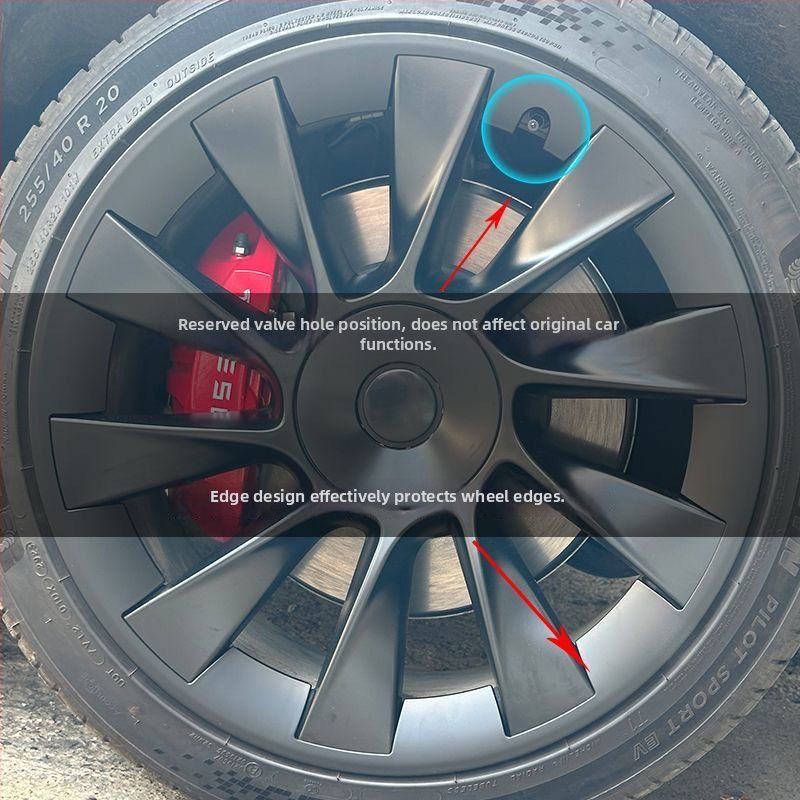 Ochranný kruh krytu stredového otvoru pre Tesla cyclone – LR plast, kompatibilný s Tesla, pôvod Čína, bez úprav