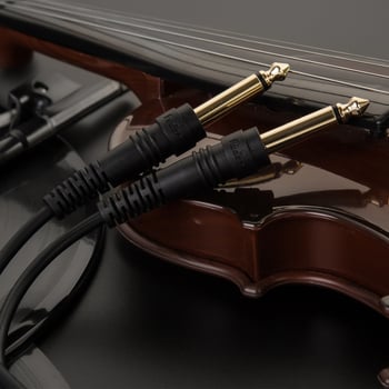 JSJ 3,5 mm na dvojitý 6,35 mm audio kábel, ľavý a pravý kanál, RoHS certifikát, PVC plášť