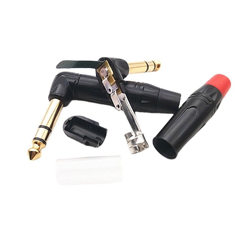 Neutral conector audio/video unghiular din cupru placat cu aur, trei conductori, temperatură de utilizare standard, fără certificare