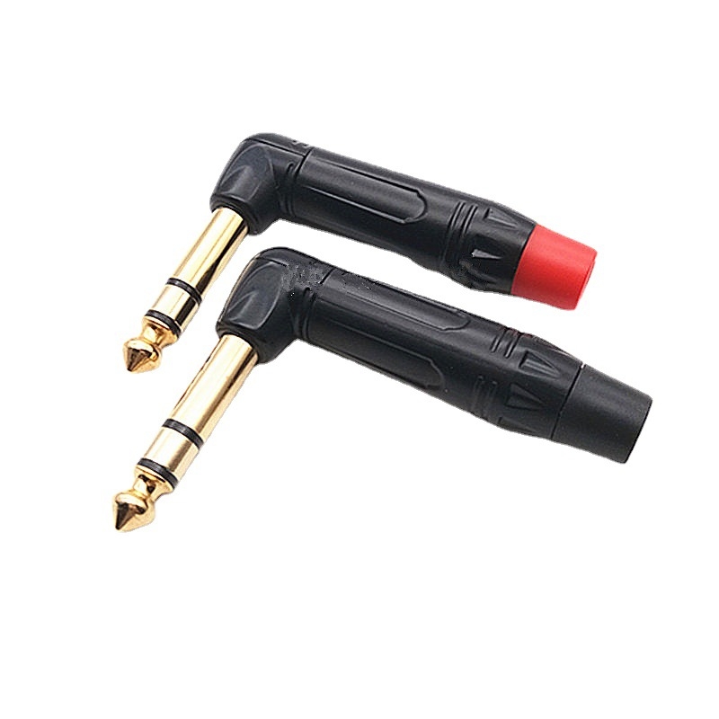 Neutral conector audio/video unghiular din cupru placat cu aur, trei conductori, temperatură de utilizare standard, fără certificare