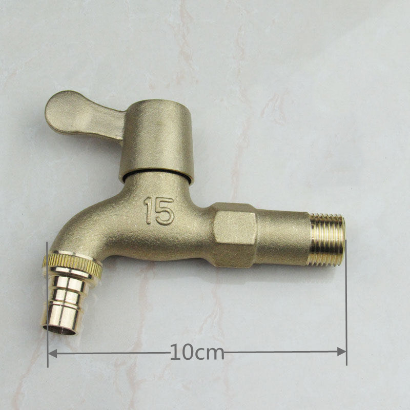 Bakrena slavina za perilicu rublja, model 1140, zidna montaža, keramičko jezgro ventila, radna temperatura 0-80°C