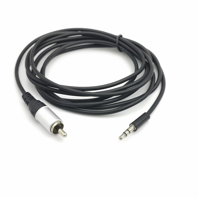 3,5 mm na RCA audio kabel, niklani konektori, bakreno jezgro s folijskim oklopom, ROHS potvrda, model CABLE05US-2M