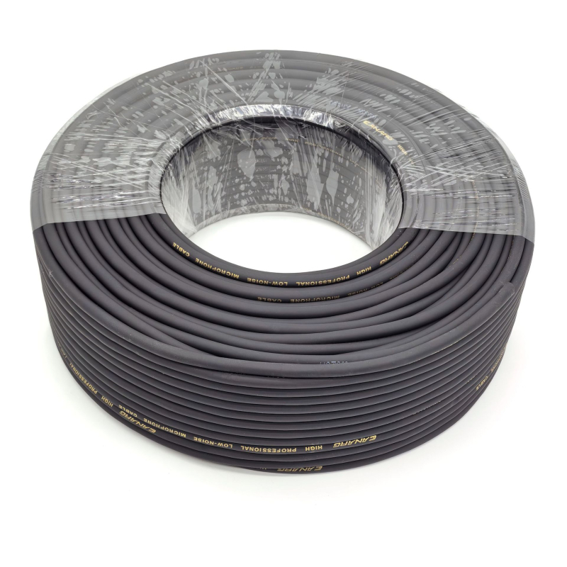 Cablu de microfon, cablu cu plasă tricotată, izolație cu fum redus și fără halogeni, echilibrat pentru semnale audio și video