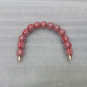 Mooncake δώρο κουτί λαβή με μεταλλική λαβή διακοσμημένη με χάντρες, αξεσουάρ τσάντας, σχέδιο μείωσης φόρτου