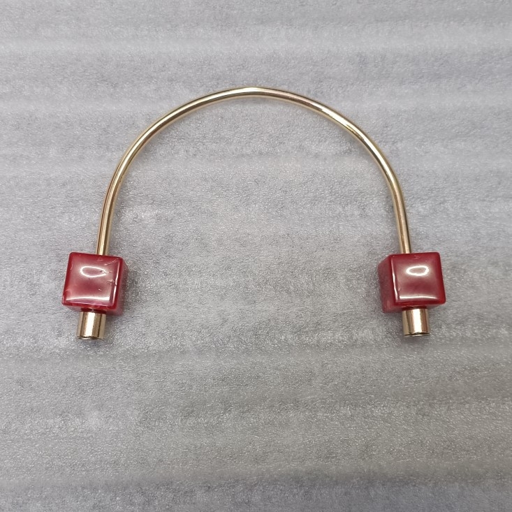 Mooncake δώρο κουτί λαβή με μεταλλική λαβή διακοσμημένη με χάντρες, αξεσουάρ τσάντας, σχέδιο μείωσης φόρτου