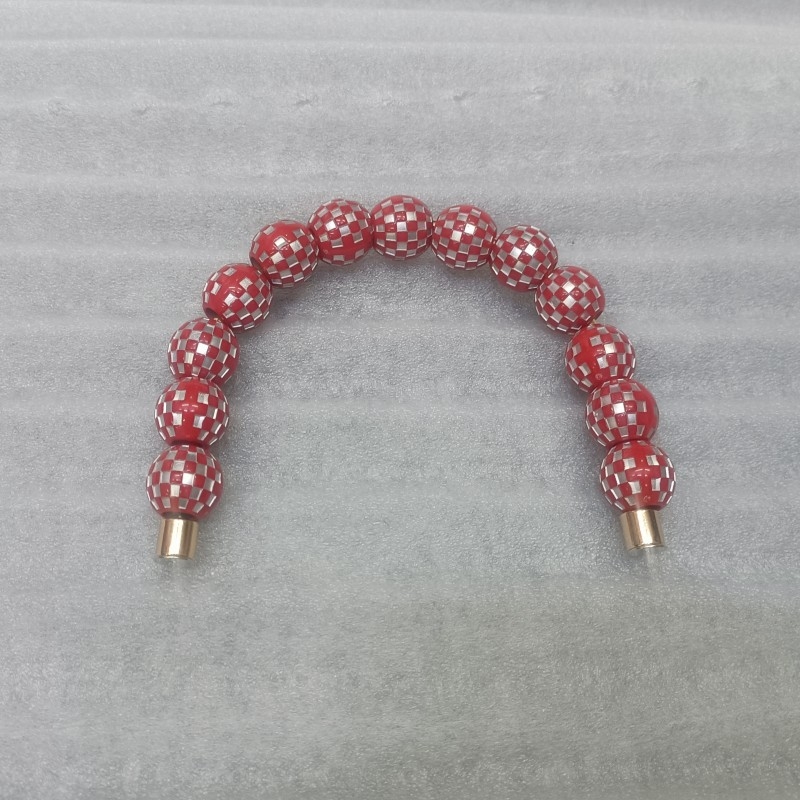 Mooncake δώρο κουτί λαβή με μεταλλική λαβή διακοσμημένη με χάντρες, αξεσουάρ τσάντας, σχέδιο μείωσης φόρτου