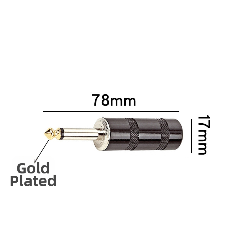 Golden Three Lakes mono audio konektor, zlatom plátovaný, CE certifikát, -30 °C až 80 °C, audio/videokonektor