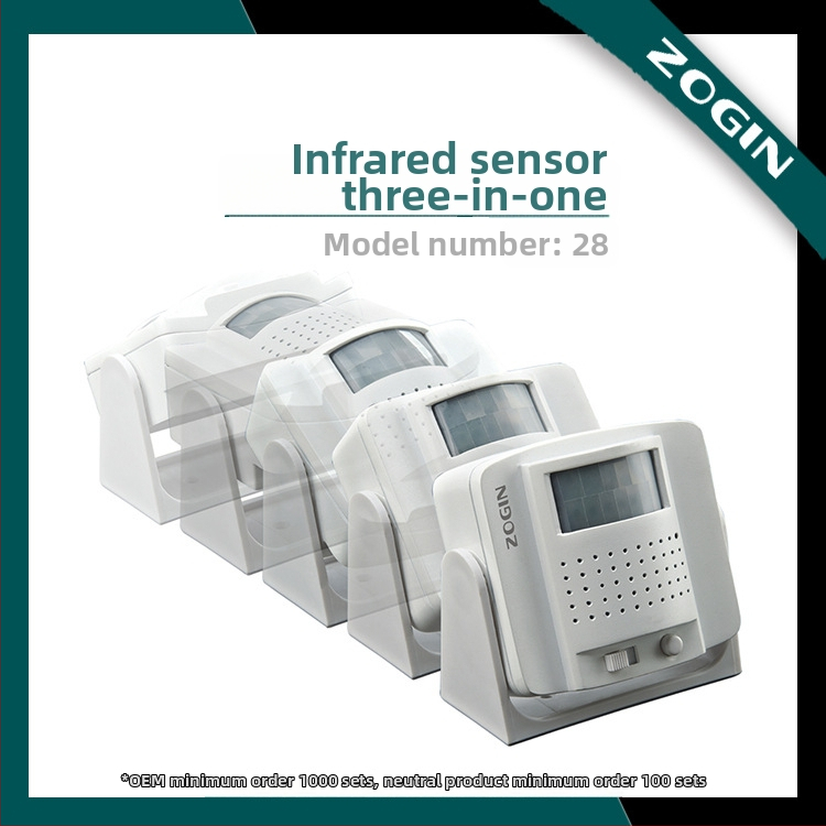 Sonerie de ușă cu inducție, model 28, DC 3×1.5V, 16 sonerii polifonice, potrivit pentru magazine și spații publice