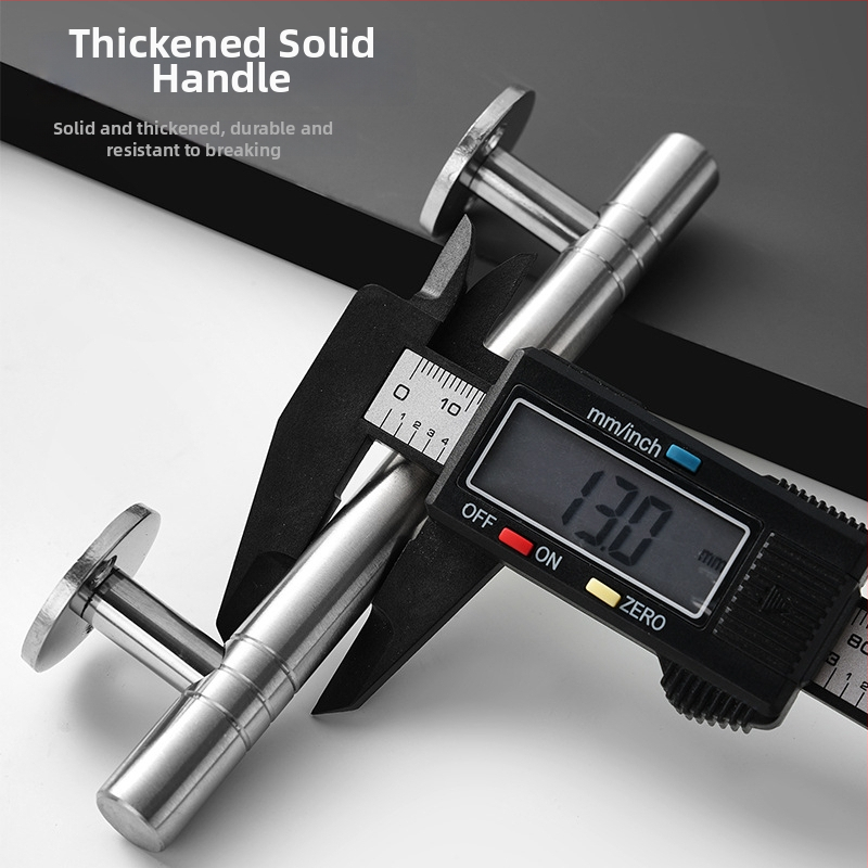 Nerđajući čelična čvrsta ručka za vrata – debeli dizajn; Model: Tn-stainless steel solid handle; pogodna za drvena vrata, velika željezna i nerđajuća čelična vrata; Stil: moderni minimalizam; Obrada: struganje, četkanje, poliranje