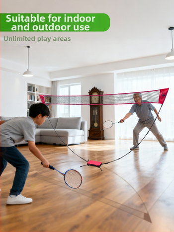 Rám mriežky pre badminton – prenosný, zložiteľný, s rýchlym otvorením, polyesterová konštrukcia; vhodná pre badminton a tenis, domáce a vonkajšie použitie.