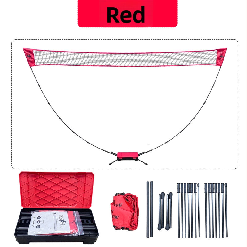 Rám mriežky pre badminton – prenosný, zložiteľný, s rýchlym otvorením, polyesterová konštrukcia; vhodná pre badminton a tenis, domáce a vonkajšie použitie.