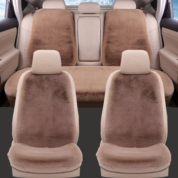 Téli autóülés párna – velúr töltet, Lychee mintázatú bőr felület, vékony deréktáj stílus, háttámla nélküli ülőpárna