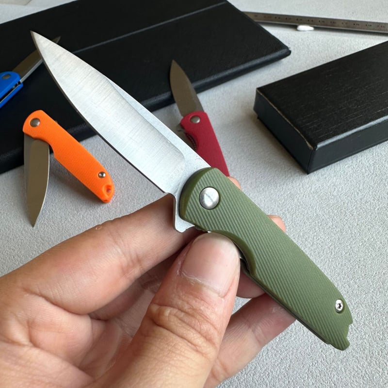 Free Wolf Mini Sklopni Nož Za Ključeve – Brzo Otvaranje, Lagani, ABS Držač, Oštrica od Krom Čelika, Duljina Oštrice 5.5 cm