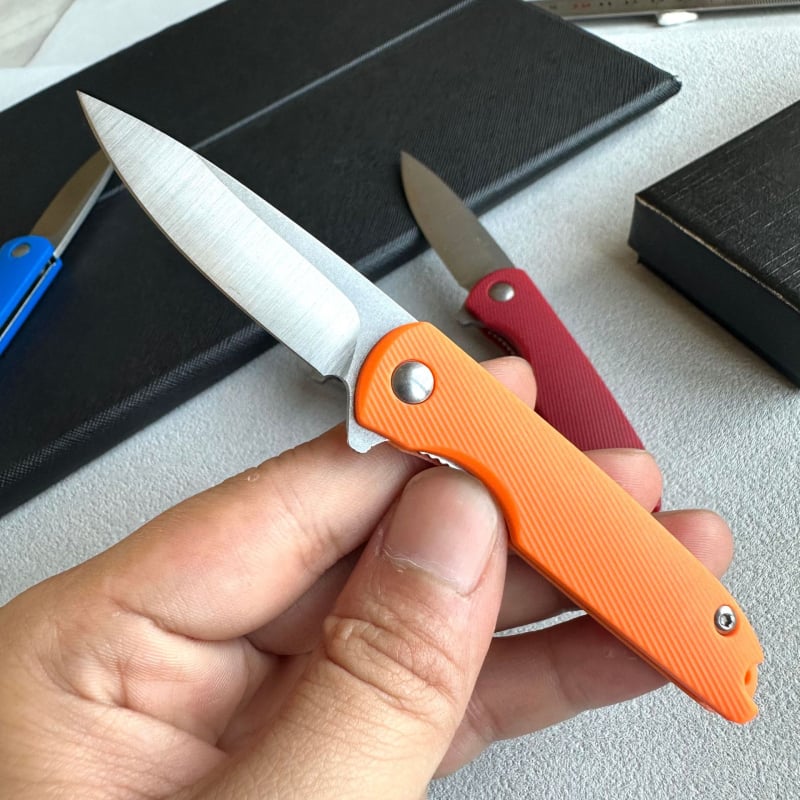 Free Wolf Mini Sklopni Nož Za Ključeve – Brzo Otvaranje, Lagani, ABS Držač, Oštrica od Krom Čelika, Duljina Oštrice 5.5 cm