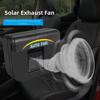 Solarni ventilator za automobil za cirkulaciju zraka, uklanjanje mirisa i hlađenje u vozilu