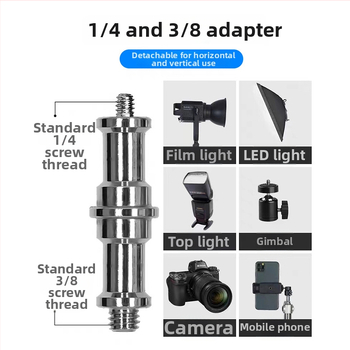 Nerezová oceľová ťažká stojan na osvetlenie pre živú fotografiu – nosnosť 10 kg, priemer trubky 25/30/35 mm, 3 sekcie, hmotnosť 2,35 kg