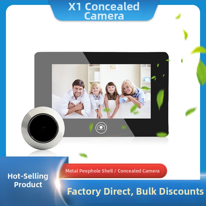 Sonerie video pentru ușă X1, alimentare încorporată, Wi-Fi, 1.5V, pentru uz casnic