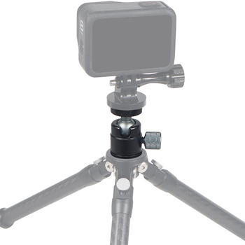Feichao Mini Cap de Balanţă Pan-Tilt pentru DSLR și camere sportive, aliaj de aluminiu, rotație 360°, capacitate de încărcare 2–5 kg, greutate 0,046 kg