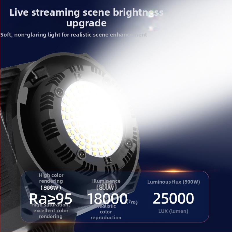 Torch profesionalna fotografijska rasvjeta — LED svjetlo, 110W, 2700–6500K podesiva boja, regulacija jačine, napajanje iz vlastitog izvora